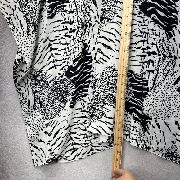 Buddy Love North Tunic Top Womens Medium Oversized Animal Print Draped Coverup - Picture 8 of 10